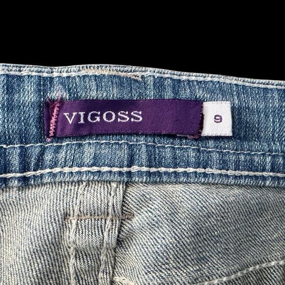 Vigoss New York Boot Jeans Juniors size 9 Bootcut Retro Cabincore Y2K Style - Picture 5 of 13